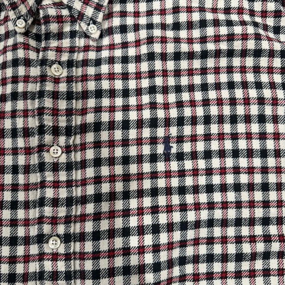 Vintage Ralph Lauren Blaire Cotton Button-Down Plaid Flannel Shirt In Size XL - Picture 5 of 10